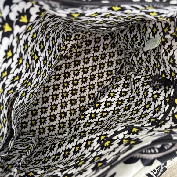 Vera Bradley Fanfare Quilted Tote Bag Shoulder Side Pockets Travel Everyday Work - Picture 5 of 12